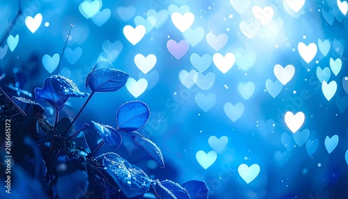 abstract background with hearts