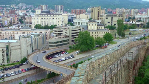 panorama of Skopje, North Macedonia