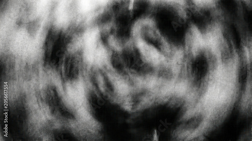 Abstract dark grunge texture background, black and white smoky cloudy pattern, mysterious eerie atmosphere, Generative Ai