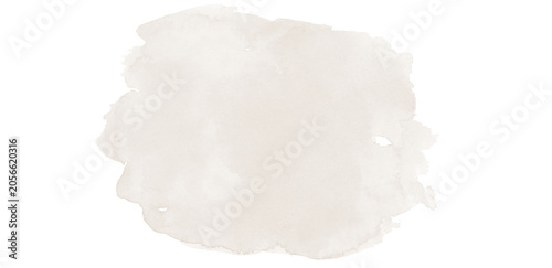 Photos Abstract beige watercolor splash on transparent background for creative graphic design and artistic backdrop