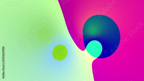 light pastel light blue pink yellow orange green glow outer edge colorful mix wavy design pattern texture colored water liquid fluid circle ball circular motion illustration abstract background banner