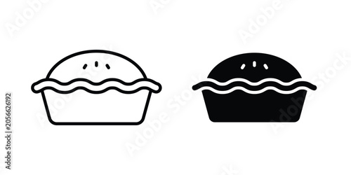 Tableau sur toile Pie icon