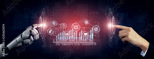 Принти на полотні AI enhances project management with intelligent dashboards, planning assistants, and team coordination tools to improve workflow and execution