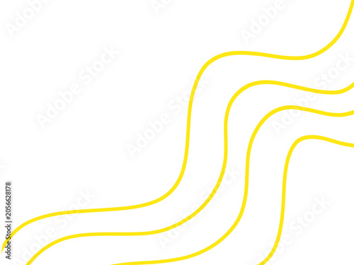 yellow Modern abstract background featuring smooth flowing wavy lines in olive green, beig9e, and muted earth-tone colors on a deep black backdrop.