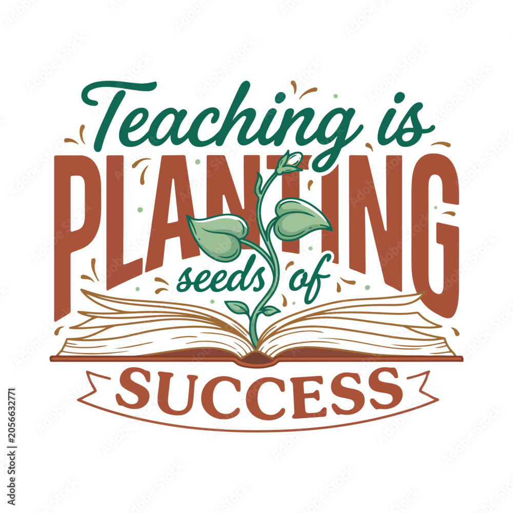 Obraz premium Teachers day t-shirt design template. Teacher Quotes Design