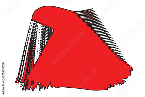 Abstract red brush stroke texture