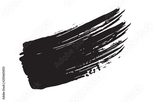 Black ink brush stroke