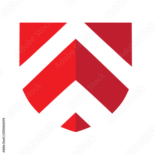 Red Mountain Peak Shield Logo