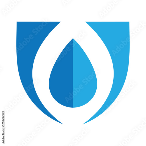 Water Drop Guardian Logo symbol