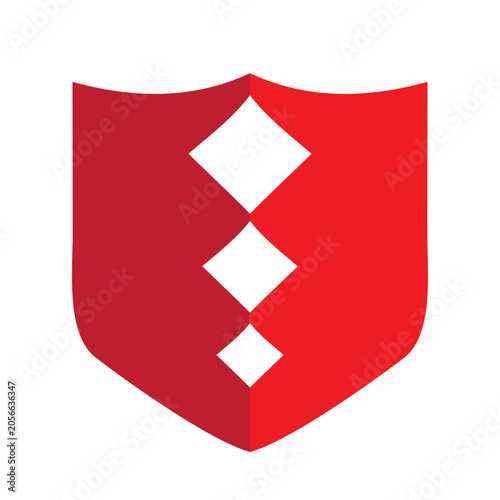 Diamond Heraldic Shield Logo symbol