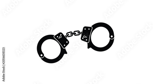 Photography Handcuffs In Black Silhouette restraints arrest law