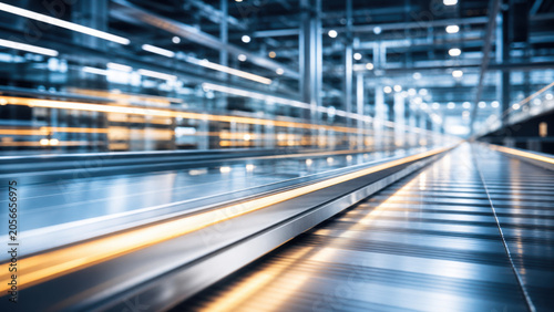 Supply chain abstract backdrop with clean lines and subtle motion feel