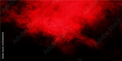 Quadro su tela Abstract red and black textured cloud or smoke formation, dramatic and mysteriou