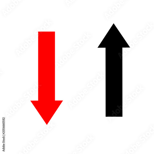 red and black arrows