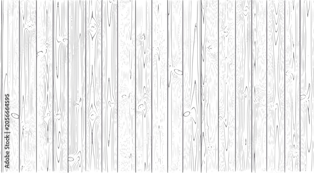 Fototapeta premium Wooden Planks Vector Illustration