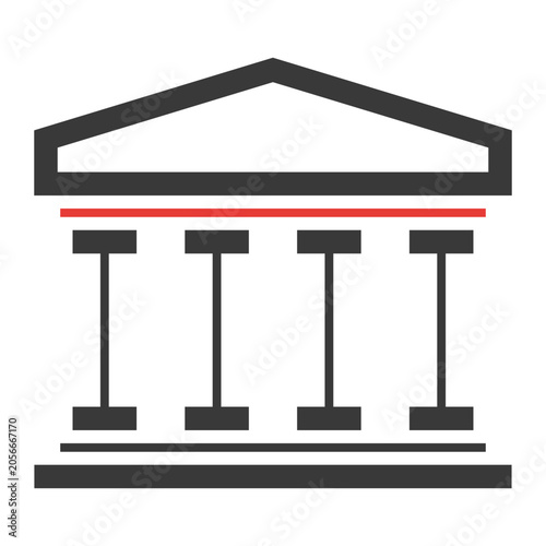 Street sign and modern building vector illustration with reflection design