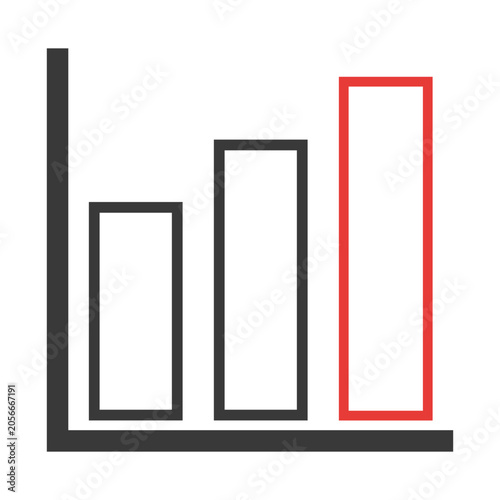 3D vector illustration of modern building window frame icon design