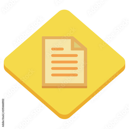 Yellow folder icon vector illustration for document file and web business design