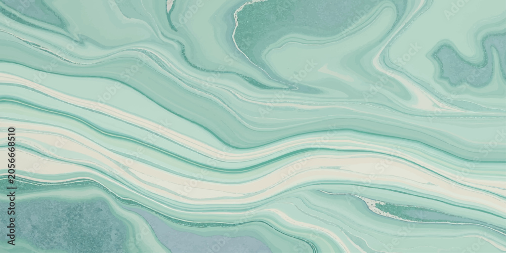 Fototapeta premium Abstract blue waves seamless ocean background design with flowing water texture and smooth wavy pattern illustration wallpaper