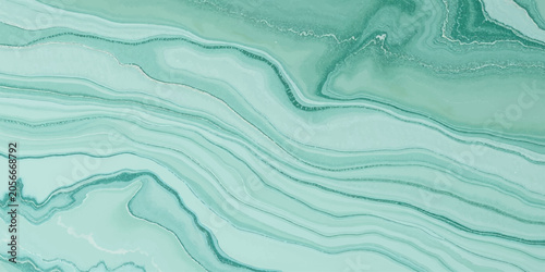 Tableau sur toile Blue ocean water texture seamless wave pattern background design with clear turq