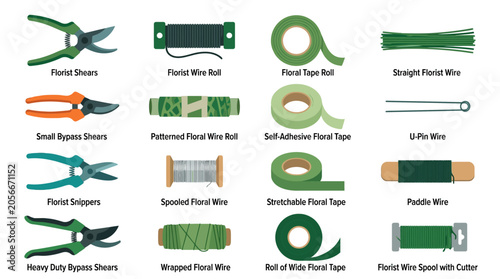 Plant Wire and Garden Tools.