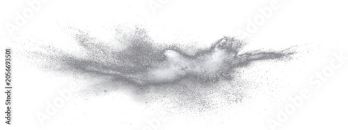 Schilderij op canvas Dreamlike depiction figure ascending ethereal cloud, wisps charcoal dust creating sense motion serenity