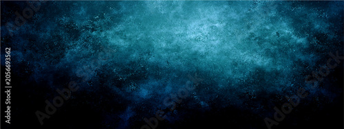 Fotografía Deep blue and turquoise abstract texture, evoking a sense of mystery and the vast unknown