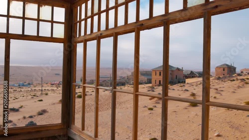 Abandoned diamond ghost town Kolmanskop in Namibia