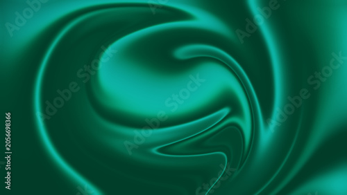 Quadro em tela Abstract Light Green and Blue Liquid Background with Circulating Fluid Motion an