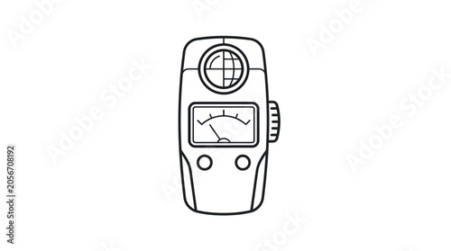 Bild auf Leinwand Gauge Meter Vector Illustration