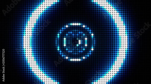 Blue Circle Light Pulse LED Screen Panel