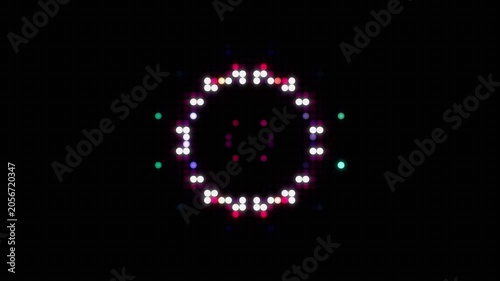 Pink wave pulse LED display