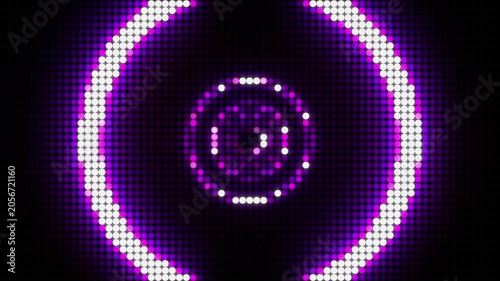 Purple Circle Light Pulse LED Screen Panel