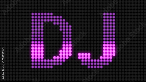 dj letter dotted LED Panel