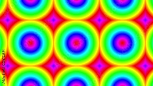glowing psychedelic circle gradient tile background