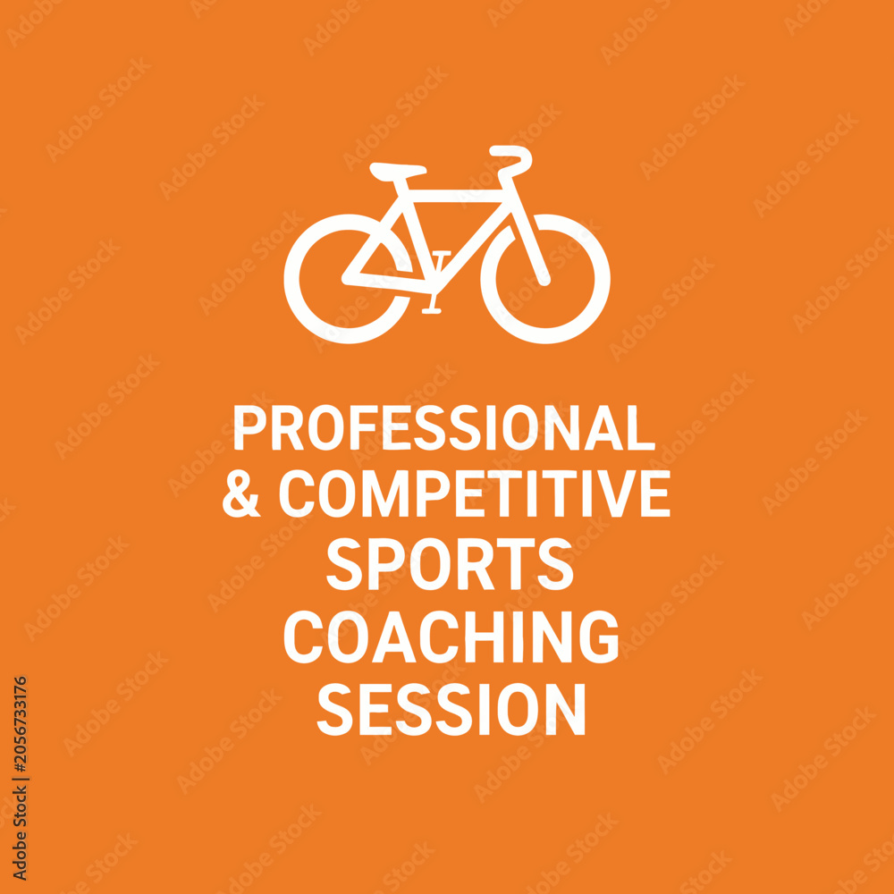 Fototapeta premium Professional Bicycle Racing Sports Coaching Session Graphic Design
