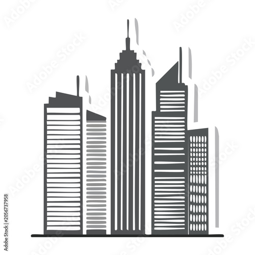 Flat design vertical bar chart vector