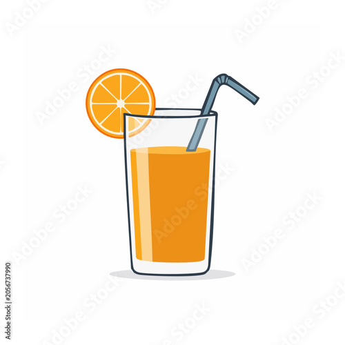 Orange bicycle with basket isolated