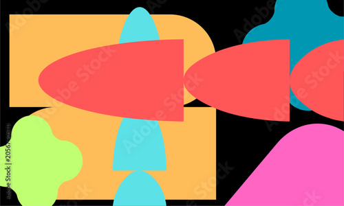 Minimalist, geometric , basic , shapes , poster , design , vector , illustration