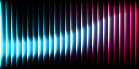 Reeded, ribbed, fractal glass gradient abstract summer background 