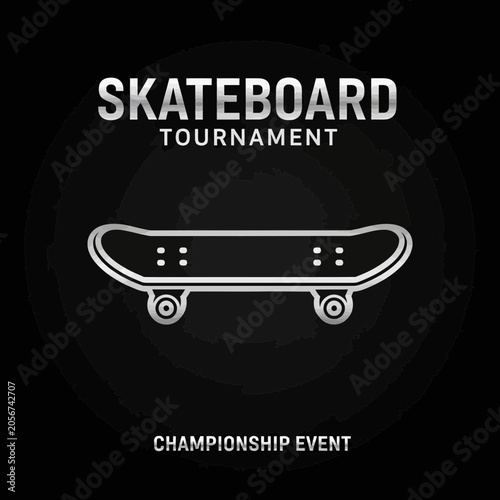 Skateboard Tournament Championship Event Modern Graphic Design