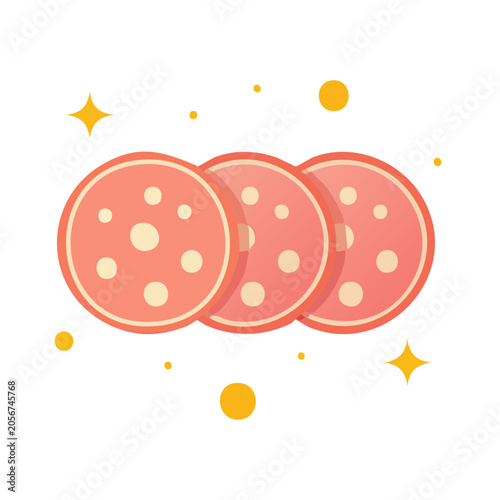Flat design target with concentric circles
