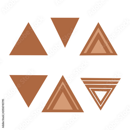 Geometric shapes vector design