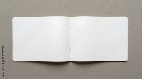Open book mockup realistic blank pages for design presentation and digital mockups