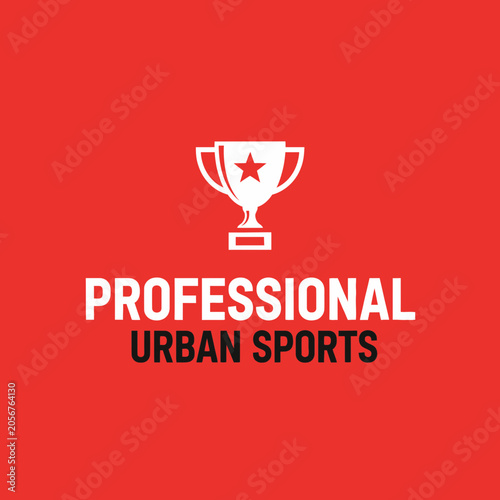 Winning Trophy And Professional Urban Sports Graphic Design Element