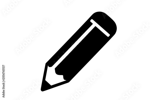 a black silhouette of a pencil on a white background ,black, icon, pen, pencil, silhouette 