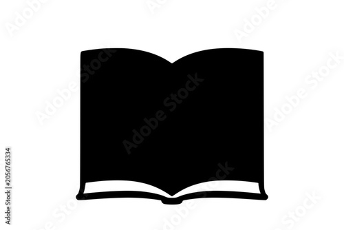 a black and white illustration of an open book ,black, book, icon, illustration, open, silhouette 