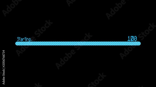 Minimalist progress loading bar with thirty-nine percent starting status