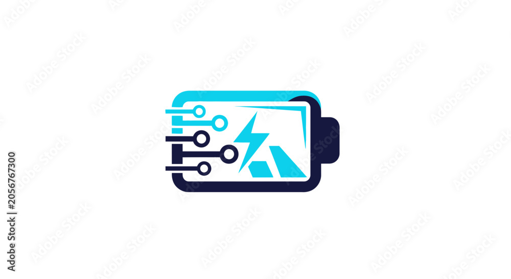 Fototapeta premium Innovative Digital Power Icon Depicting Modern Energy and Technology Solutions