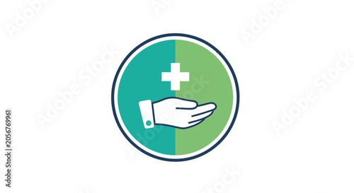 Medical Care Offering Assistance: A Graphic Illustrating Health, Aid, and Support Concepts